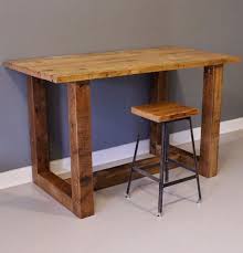 Reclaimed Wood Bar Table High Table With Free By Dendroco 650 00 Banco De Bar Mesa De Bar Barras De Madeira