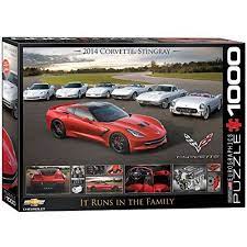 Pure fun and new magic with cars & girls jigsaw puzzles. Eurographics 2014 Corvette Singray It Runs In The Family Jigsaw Puzzle 1000 Piece 2014 Corvette Corvette Stingray Chevrolet Corvette 2014