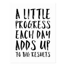Black And White Motivational Quotes For Students A Little Progress Motivational Quote Postcard Zazzle Com Motivational Quote Posters Quote Posters Motivational Quotes For Women