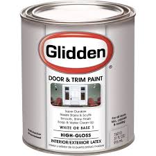 Recommended for aluminum, wood siding, doors as with other exterior flat white brands i have used , walmart's flat white exterior will match other white flat exterior paints you are already using. Glidden Door Trim High Gloss Paint White 1 Quart Walmart Com Walmart Com