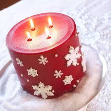 Creative Candles To Craft Christmas Snowflakes Crafts Creative Candles Christmas Snowflakes
