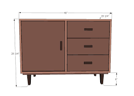 Brooke Midcentury Modern Console Diy Deck Furniture Diy Furniture Plans Modern Console