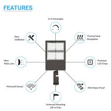 Check spelling or type a new query. 200w Led Parking Pole Light With Photocell 5700k Shoebox Street Light Fixture Ebay