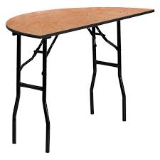 Flash Furniture Yt Whrft48 48 In Half Round Wood Folding Banquet Table Flash Furniture Wood Folding Table Folding Table
