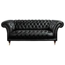 Chesterfield sofas are an iconic, instantly recognisable piece of furniture. Contemporary Sprung Uk Black Chesterfield Sofa 2 Or 3 Seater