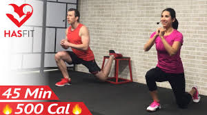 45 Minute Total Body Strength Workout Without Equipment Hasfit Free Full Length Workout Videos And Fitness Programs