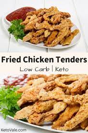 Easy Fried Chicken Tenders With Almond Flour Low Carb Recipe Recipe Fried Chicken Tenders Low Carb Fried Chicken Keto Fried Chicken