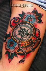 Traditional Tattoo Compass Compass Tattoo Traditional Tattoo Old School Tattoo Designs