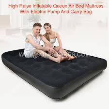 Plush, ultra plush, medium, firm, extra firm High Raise Inflatable Queen Air Bed Mattress With Electric Pump Shopee Malaysia