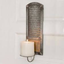 Decorative metal wall sconce will be a beautiful wall decoration in your home wall candle holder is recommended for use with a 3.5 inch base pillar candle outer. Country Farmhouse Style Candle Holders Wall Sconces