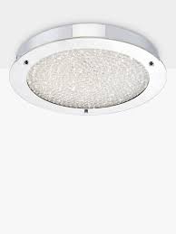 Free uk mainland delivery when you spend £50 and over. Dar Peta Led Semi Flush Bathroom Ceiling Light Large Polished Chrome At John Lewis Partners