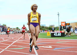 She holds 22.00 seconds for the events. Lsu Freshman Sha Carri Richardson Is Fast