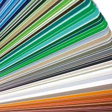 Full page colour illustration 5.0 x 15.0 cm. Ral K5 Colour Fan Semi Matt