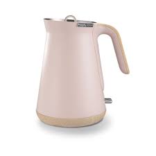 Beautiful Wooden Trims Encompass The Scandi Aspect Kettle In Dusty Pink For A Truly Scandinavian Design At Home Homeap Wooden Trim Kettle Scandinavian Design