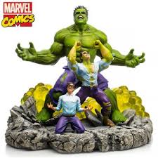 Bruce banner, a scientist on the run from the u.s. Marvel Hulk The Monster Within Sculpture