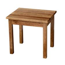 Maple Patio Side Table 50etm Rta The Home Depot In 2020 Outdoor Side Table Garden Stool Side Table Small Outdoor Side Table