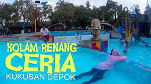 Saat ini tiket dibanderol sebesar rp 25.000. Kolam Renang Ceria Kukusan Sebelahnya Waterpark Ceria Youtube