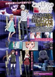 Toaru Kagaku No Accelerator Main Characters Visual Scan Main Characters A Certain Magical Index Anime