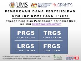 Diterbitkan oleh unit komunikasi korporat. Makluman Pembukaan Permohonan Bagi Dana Penyelidikan Kementerian Pendidikan Malaysia Dp Kpm Fasa1 2020 Peringkat Ums