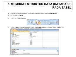 Simpansimpan melihat struktur tabel dalam database untuk nanti. Aplikasi Database Microsoft Access Menggunakan Meeting Ppt Download