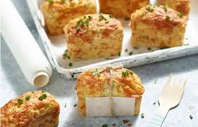 Don't they look like donuts? Cheddar Cheese Mini Loaf Scones Recipe