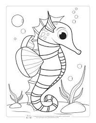 A Seahorse Coloring Page For Kids Coloringpage Coloringpages Animal Coloring Pages Ocean Coloring Pages Fish Coloring Page