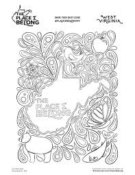 This below coloring image dimension is around 600 pixel x 734 pixel with approximate file size for around 63.06. West Virginia Tourism On Twitter Grab The Crayons And Join The Kiddos For Some Creative Fun Almostheaven Style Enjoy Coloring Sheets Designed By Wv Artists And Stay Tuned For More To