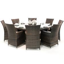 Limited time sale easy return. California 8 Seater Round Outdoor Dining Set