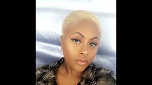 The thing we love most about this blonde short hair look, has to be the fact that you don't have to worry about the upkeep of your roots! Cute Makeup For My Super Short Blonde Hair Brown Girl Friendly Nhajah Nikkia Youtube