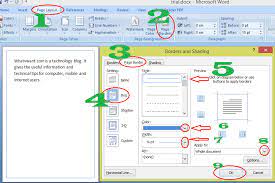 Page Border In Word How To Add Line And Art Borders 2021