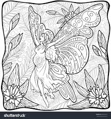 Download, print and color them for your enjoyment, while supporting creative talented people at work. Pregnant Woman With Butterfly Wings Flying In Flowers Butterfly Wings Fairy Drawings Mandala Coloring Pages