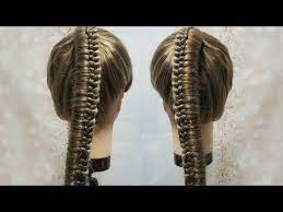 Youtube Trenzas De Escalera Peinados Con Coleta Trenza Infinita
