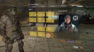 Listed here are all the various vanity sets for the division. The Division 1 8 1 Opening Mark 3 Vanity Sets Caches Vendor Classified Cashe Youtube