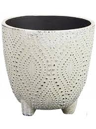 Clever pots plant pot tray round terracotta 30cm. Off White Dotted Plant Pot 14cm