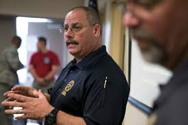 Law enforcement officers train Citizen Airmen