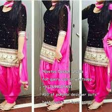 Black And Pink Punjabi Suit Combination Pin By Shivali Kedare On Shivali Punjabi Suits Party Wear Indian Designer Suits Indian Party Wear