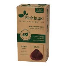 Green cancels out red on hair that has been lifted to brown or light brown. Biomagic Keratin Argan Oil Hair Color Cream 55 55 Deep Dark Red Sattva