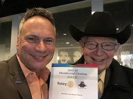 Rotary District 6380 leaders 2023-2024. President Elect of West Bloomfield  Raman Singh and Novi PE Edward Roney.