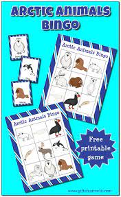 Arctic Animals Bingo Free Printable Arctic Animals Artic Animals Preschool Arctic Animals Preschool