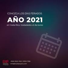 Miércoles 16, junio 2021 20:23 hrs. Erp Lawyers Dias Feriados 2021 Costa Rica Trasladados A Dias Lunes Facebook