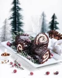 Yule Log Number Two Or A Buche Noel As Many Call It This Is A Bourbon Black Walnut Yule Log And Is The Dark Chocolate Version Of The One
