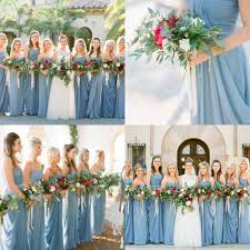 Gorgeous Dusty Blue Wedding Bridesmaid Dresses 2016 Spring Sweetheart Chiffon Sim Wedding Bridesmaids Dresses Blue Dusty Blue Bridesmaid Dresses Wedding Colors