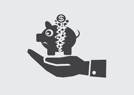Hand And Broken Piggy Bank Vector Icons Illustration Free Vector Illustration Cartoon Styles