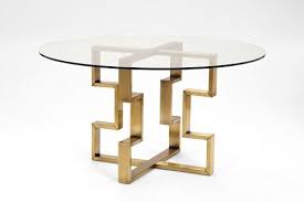Margaux Dining Table Vielle And Frances Metal Base Dining Table Glass Dining Room Table Glass Round Dining Table