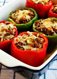 Stuffed Peppers With Italian Sausage And Ground Beef Video Kalyn S Kitchen Recipe Stuffed Peppers Recipes South Beach Diet Recipes