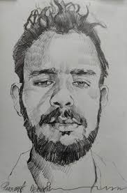 It's a late one but, here's another linear piece. Drawn