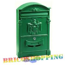 A cast aluminum mailbox is a great choice because it comes in a variety of different finishes, often. Royal Mail Mailbox Regiaposta Aluminum Bronze Green Grey Black Red Bricoshopping Tutti I Colori Del Brico