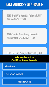 Fake Zip Code Address For Android Apk Download Credit Card Coding Visa Card Numbers