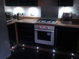 Plinth or kickboard lighting acts as another form of mood lighting to enhance the atmosphere of the room. Under Unit And Plinth Lighting Contemporary Kitchen Glasgow By David Fitch Electrical Services Houzz Uk