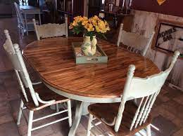 Antique round oak table claw feet. I Rescued And Restored This Beautiful Solid Oak Table And Chairs With Amy Howard One Step Paint In Lou Muebles De Dormitorio Pintados Muebles Diseno De Muebles